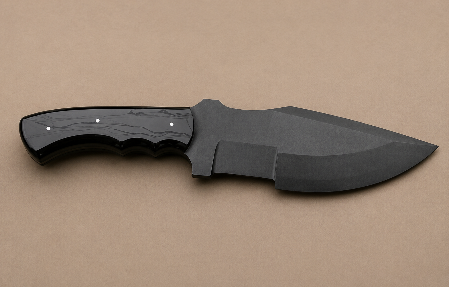 Powdercoated Tracker Knife — 11” view 3